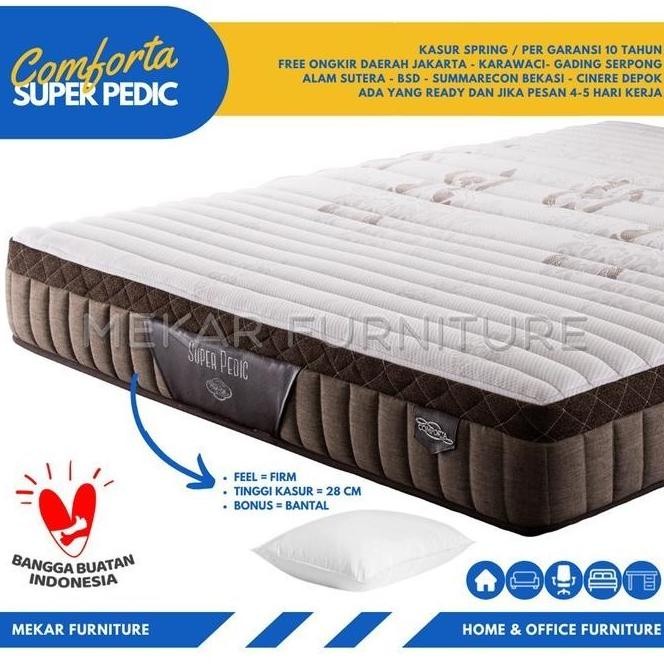 Kasur Spring Bed COMFORTA Super Pedic - 180 X 200