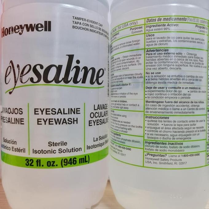 

HONEYWELL EYESALINE EYEWASH STERILE ISOTONIC SOLUTION 946 ML 32 FL. OZ