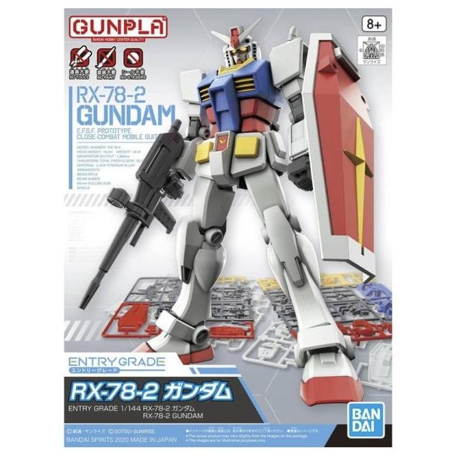 Gundam RX-78-2 Entry Grade 1/144 RX78 Original Bandai RX-78