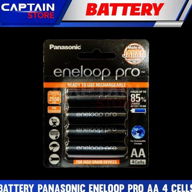 Battery Eneloop Pro Aa / Baterai Eneloop Pro Aa 2500Mah New Stok