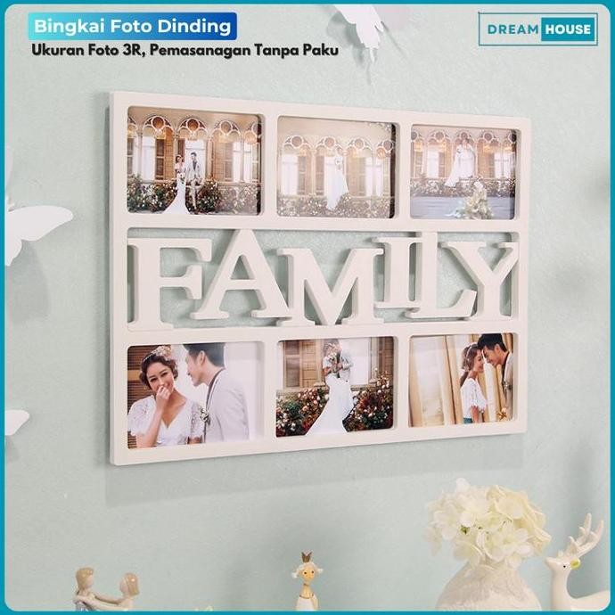 Bingkai Foto Tempel Dinding Tanpa Paku Aesthetic Fancy Frame Foto Pigura Photo Besar Tempat Minimali