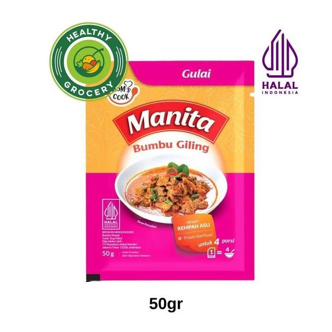 

siap kirim] Manita Bumbu Giling Nasi Goreng All Varian 80gr / Manita Bumbu Giling All Varian 50gr