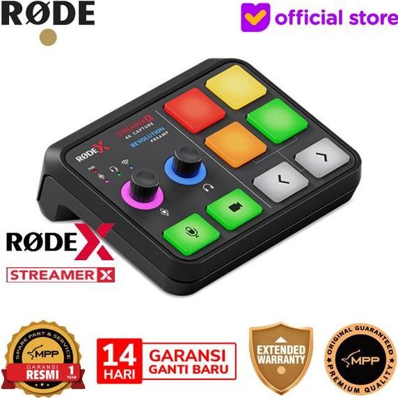 Microphone Rode X Streamer X Audio Interface And Video Capture Card New Stok