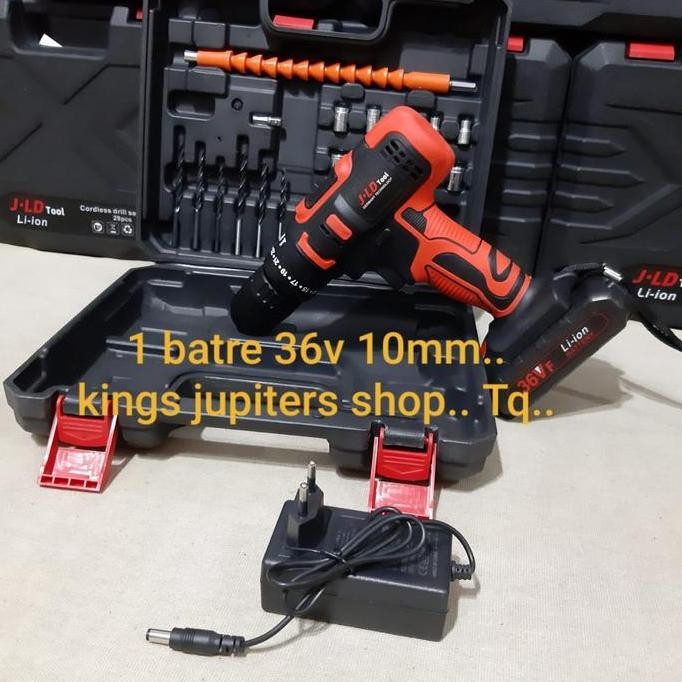 Mesin Cordless ( JLD atau DEKWE ) HAMMER 10MM 13MM 36volt 48volt bor cordless cordles 36v 48v 36 48 