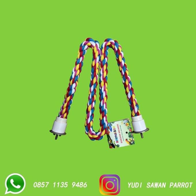 Tangkringan Pangkringan Tali Mainan Burung Sun Conure Falk Monk Parkit