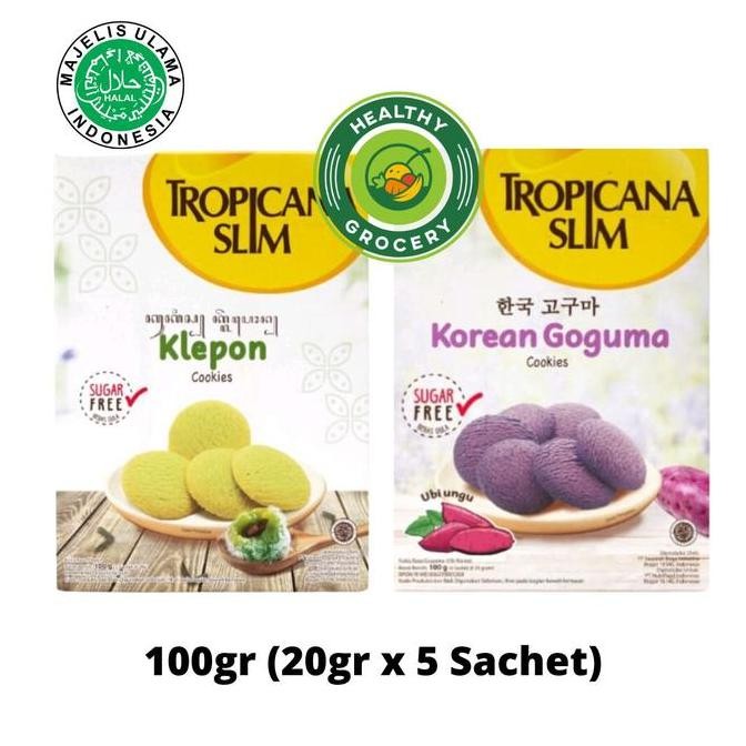 

/////] Tropicana Slim Klepon Cookies 100gr Isi 5 Sachet / Koran Goguma Cookies
