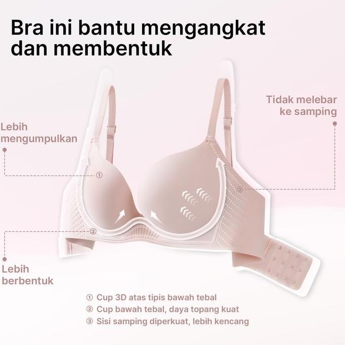 Terlaris GRENEY-Bra seamless anti kendur menopang PD tanpa kawat tanpa tali mengumpulkan One Piece W