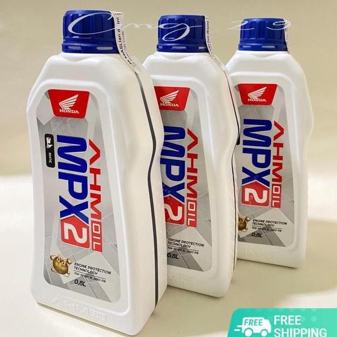 (HARGA ISI 3PCS)  - OLI MOTOR MATIC MPX2 ORI HONDA 800ML 10W-30 KHUSUS HONDA MATIC VARIO BEAT SCOOPY