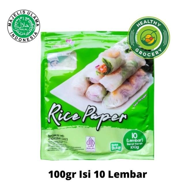 

+++++] Rice Paper / Banh Trang Bulat 100gr Isi 10 Lembar