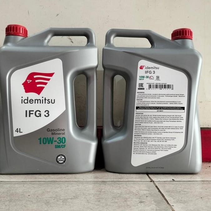 Oli Mesin Mobil Idemitsu 4L 10W/30 10/30 10W30 10W-30 10-30 SM/CF