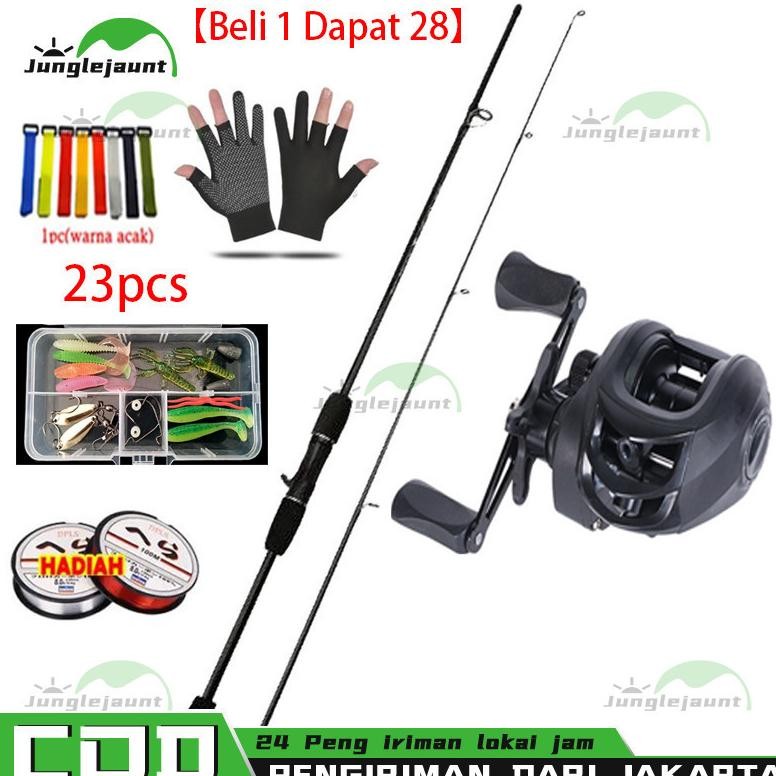 TERLARIS #Pancing Set-27 Pcs# 1.6m/1.8m/2.1m/2.4m Joran Pancing Set / Joran Pancing 1 Set Murah / Pa