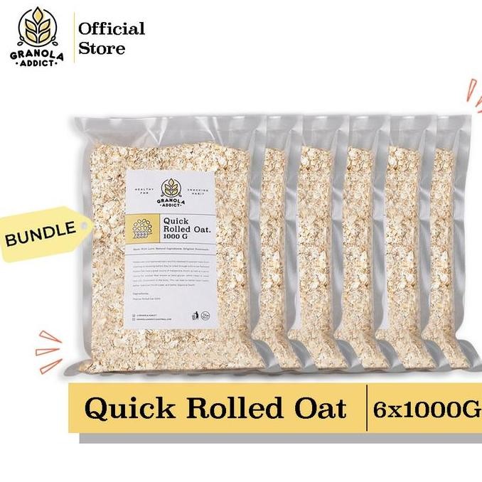 

Murah Granola Addict - Paket Isi 6 Quick / Instant Rolled Oat 1Kg
