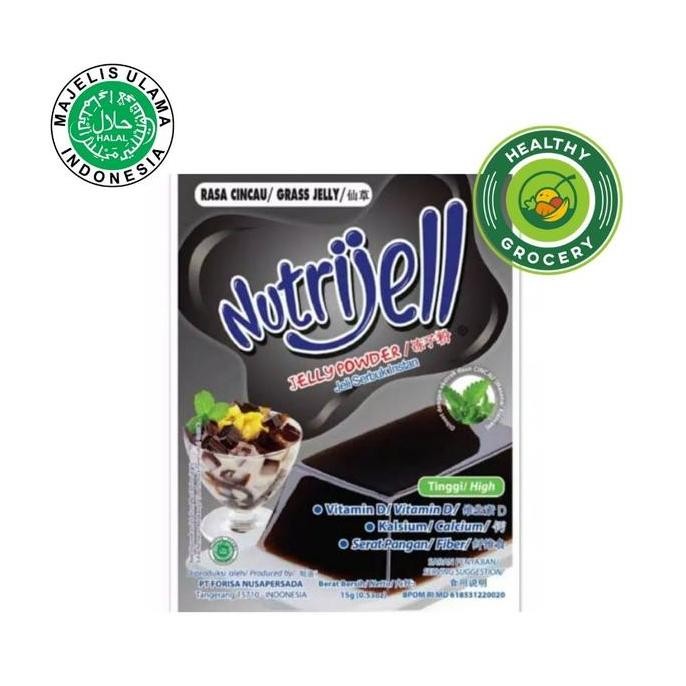 

] Nutrijell Jelly Powder Rasa Cincau Grass Jelly 15gr