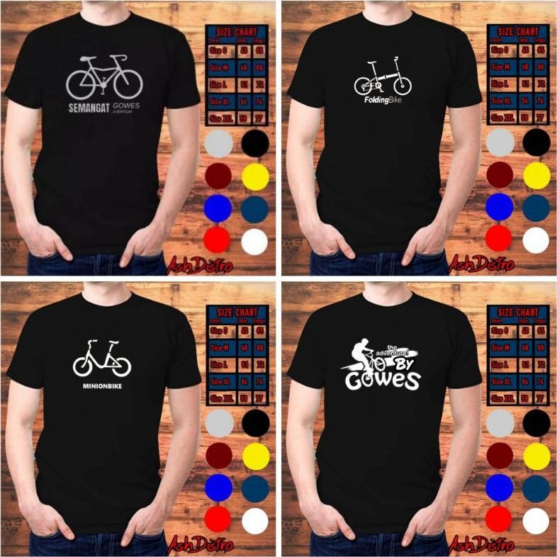 Kaos gowes lengan pendek / kaos sepeda ontel / baju road bike