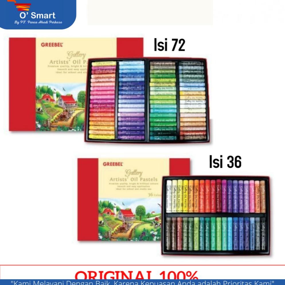 

Terlaris Greebel Artist Oil Pastel Crayon 24W / 36W / 48W / 72W Premium Murah