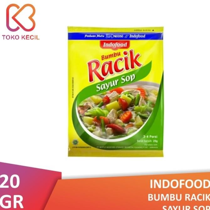 

hanya disini] Indofood Bumbu Racik Sayur Sop 20gr