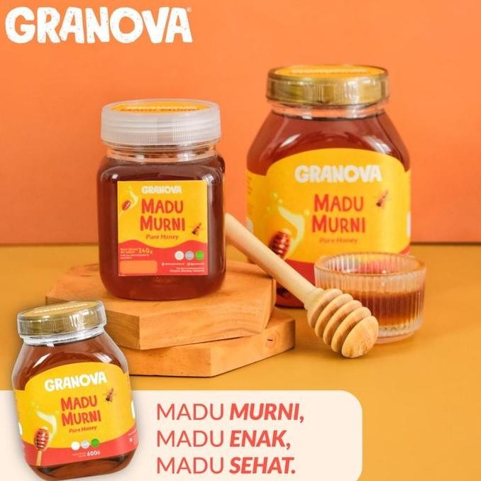 

BARU GRANOVA - MADU MURNI RANDU / MULTIFLORA / NUSANTARA (PREMIUM, MADU ASLI 100%)