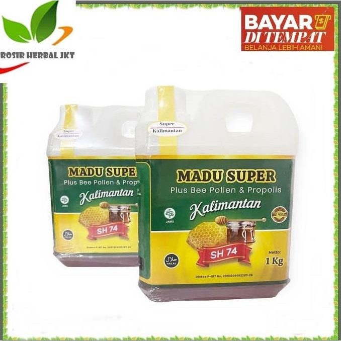 

BARU MADU SUPER KALIMANTAN ISI 1 KG - BEE POLLEN DAN PROPOLIS HONEY
