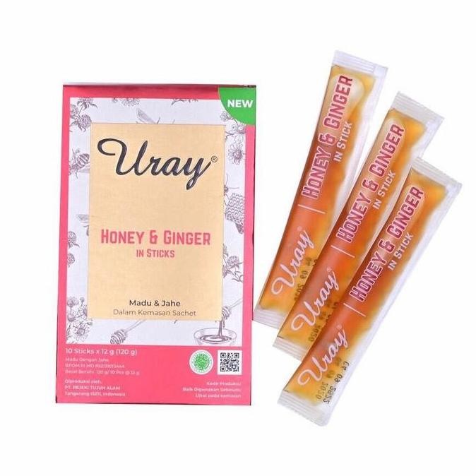 

BARU MADU URAY STICK SACHET 10 STICK X 12 GRAM HONEY & GINGER