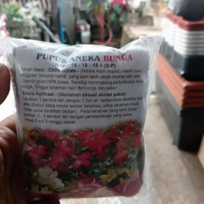

Terlaris Pupuk Aneka Bunga 500 Gr Npk : 15-18-15 (Sp)