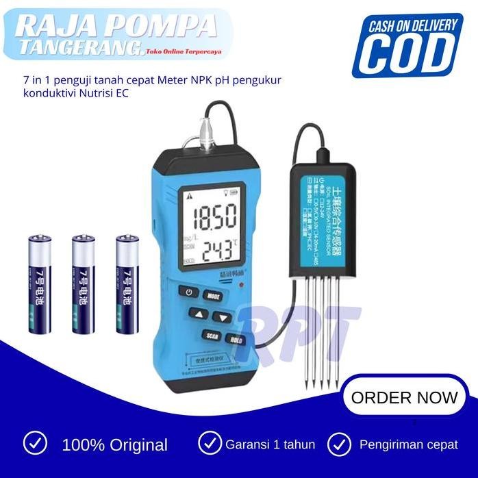 

Terlaris 7 In 1 Penguji Tanah Cepat Meter Npk Ph Pengukur Konduktivi Nutrisi Ec