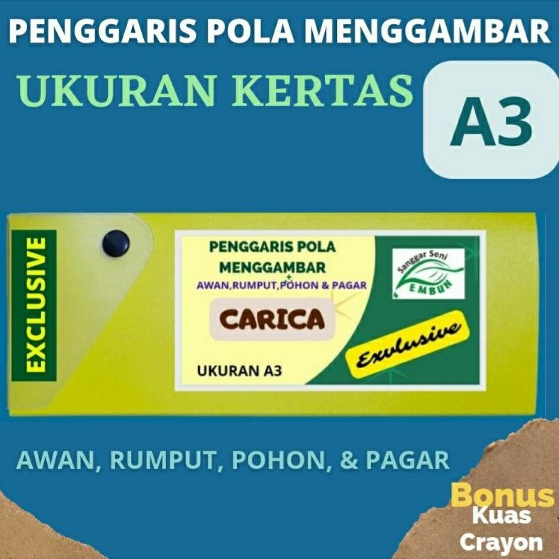 

Terlaris Penggaris Pola Menggambar Isi 5 Ukuran A3 Kemasan Exclusive Bonus Kuas Crayon Murah