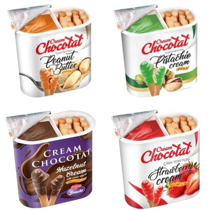 

Baru Dogtat Cream Chocotat 55 Gram - Biskuit Stik Dengan Saus Turkey