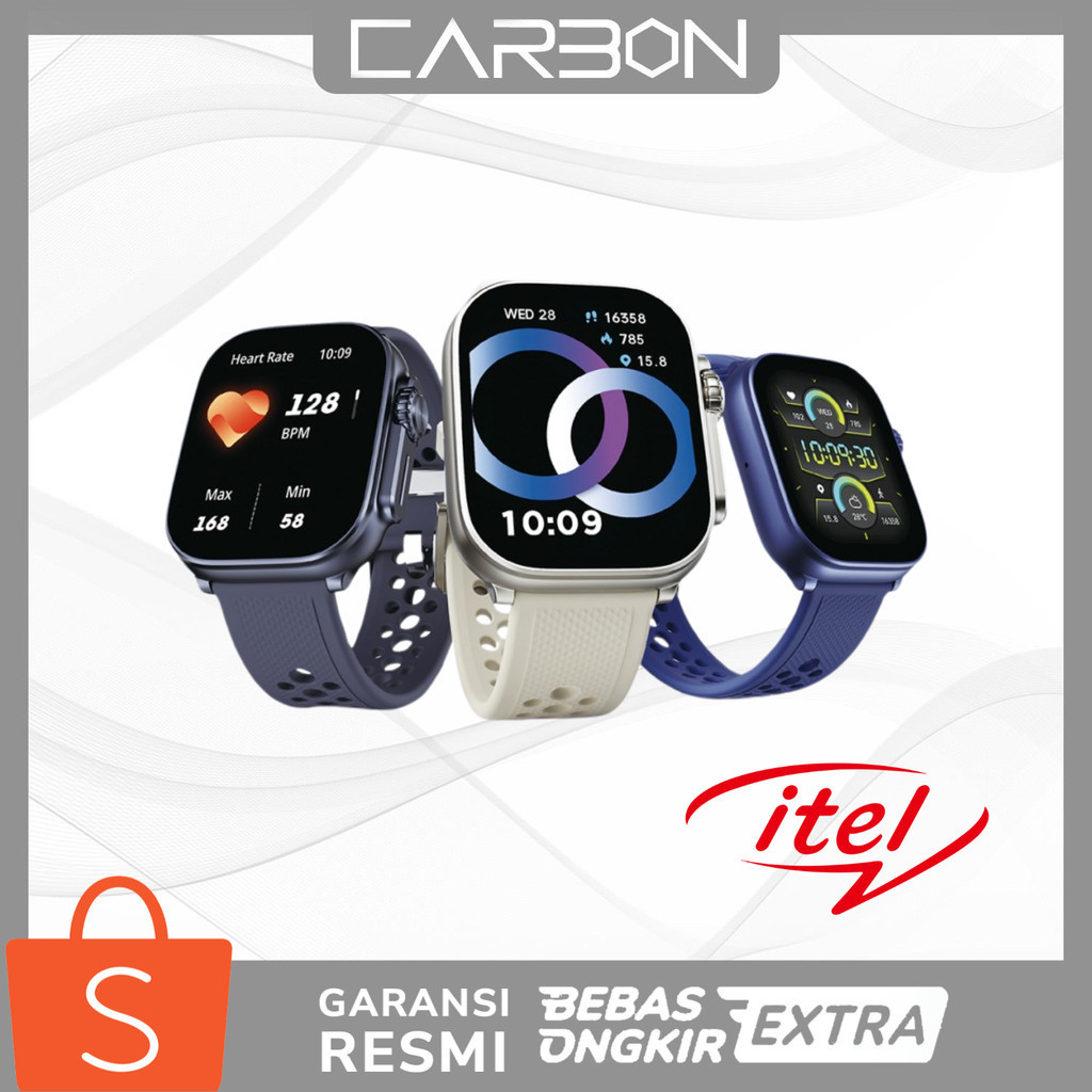 ITEL Smartwatch ISW-L1 | 2.01 HD Touch Screen | Bluetooth Calling | 30+ Days Battery | 24H Heart Rat