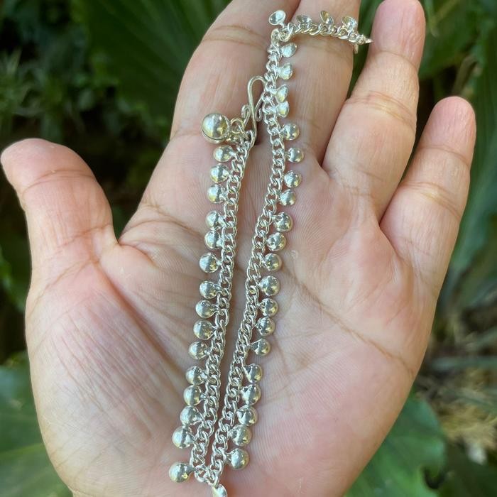 Gelang Kaki Anklet Bracelet Perak Silver Bali India 925 Bunyi Bel Original Dan Terpercaya