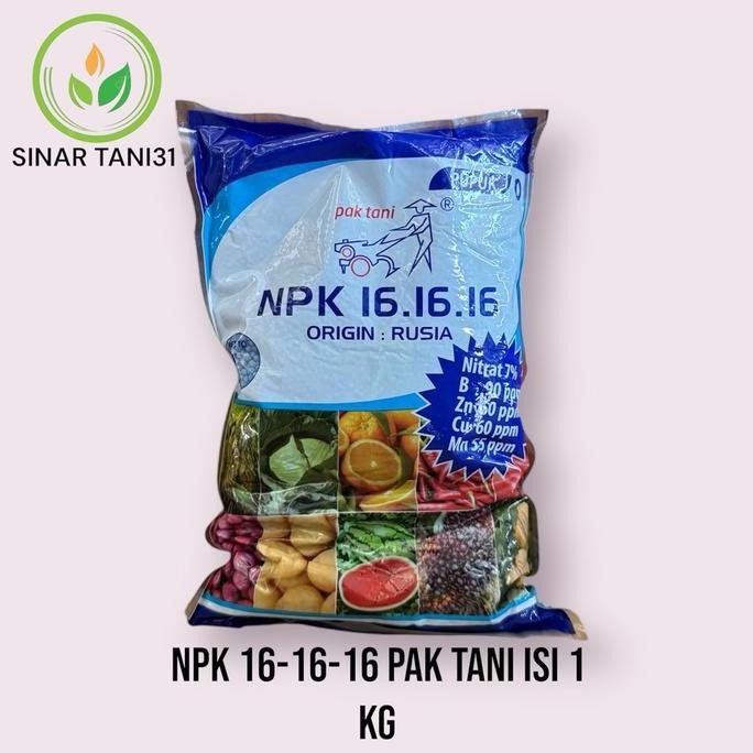 

Terlaris Pupuk Npk Mutiara 16-16-16 Isi 1 Kg Kemasan Pabrik Tanaman Padi Kalium Tumbuhan Pohon