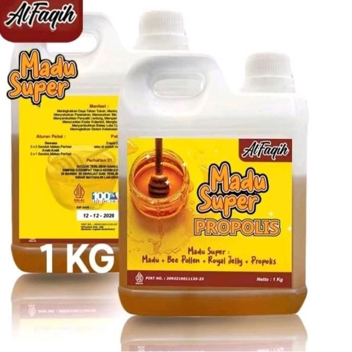 

BARU MADU SUPER KALIMANTAN ASLI ISI 1 KG MADU PROPOLIS BEE POLEN DAN ROYAL JELLY HONEY
