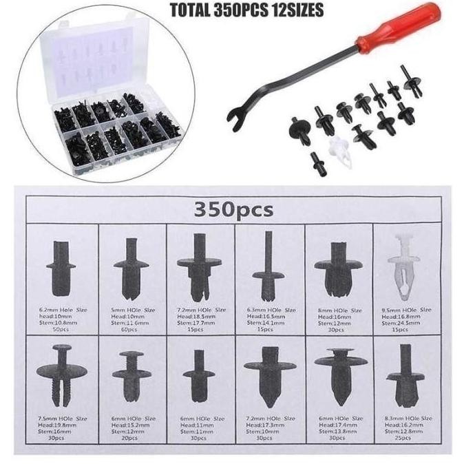 Klip Bemper Klip Kancing Baut Plastik Mobil Yaris Bakpao Universal Termurah