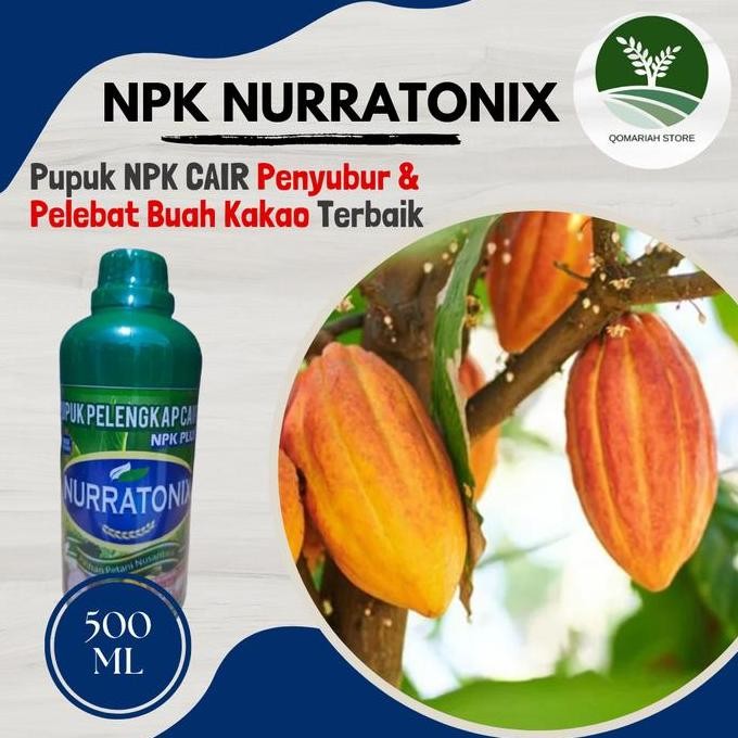 

Terlaris (Cod) Npk Nurratonix 500Ml Pupuk Booster Buah Kakao Paling Bagus Terbaik - Pupuk Pelebat Buah Kakao Paling Ampuh