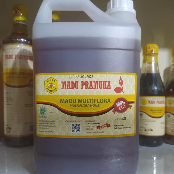 

BARU MADU PRAMUKA MULTIFLORA 2 LITER (2000ML) / MADU MULTIFLORA 2000ML