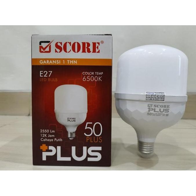 tersedia lampu led 50watt bohlam led 50w murah garansi 1 tahun score capsul