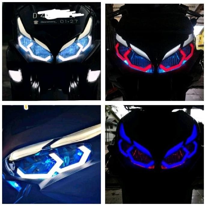 tersedia lampu alis hexagon aerox 155 new cornted motor