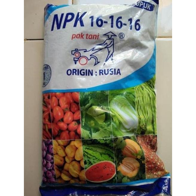 

Terlaris Pupuk Npk Mutiara 16-16-16 Cap Pak Tani (Rusia) 1 Kg