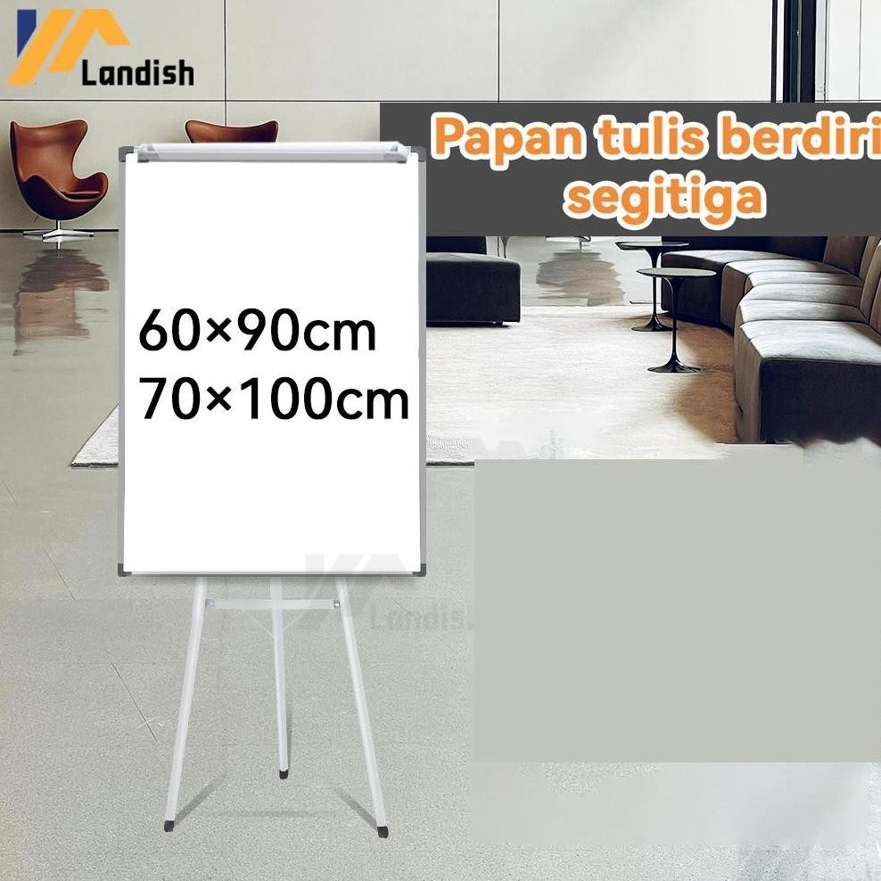 

Flip Chart/Flipchart/Papan Presentasi Magnet/White Board Standing 60x90 / 70x100 cm