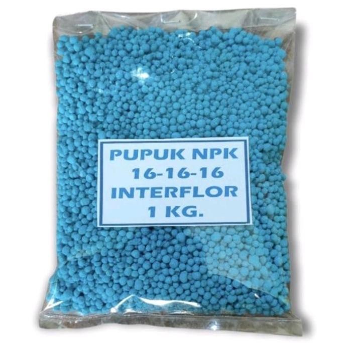 

Terlaris Pupuk Npk 16-16-16 Interflor Kemasan Repack 1 Kg.
