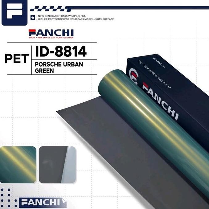 

Promo 50CM Sticker FANCHI PET114 ID-8814 Porsche Urban Green Hijau Lembayung Gold PET per 50CM COD