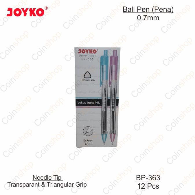 

Ready Joyko Bp-363 Ball Pen Pulpen Pena Cetek Vokus Trans Ptl 0.7Mm Per Lusin