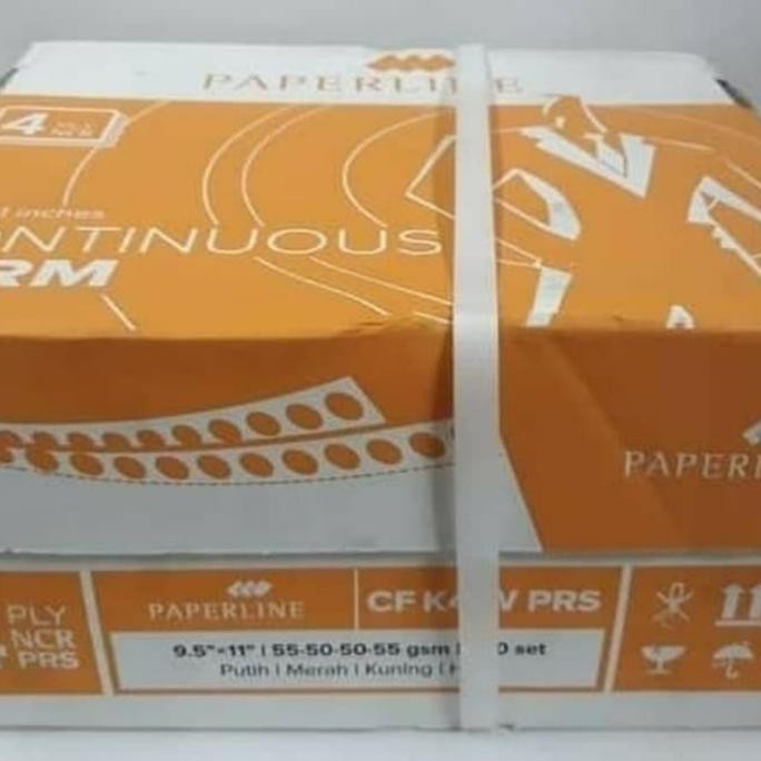 

BEBAS ONGKIR - Kertas Continuous Form 4 PLY Paperline 9,5 x 11 Bagi : 2 PRS
