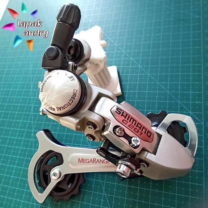 RD Rear Derailleur Shimano 8 Speed C201 Megarange VIA Singapore Original Vintage NOS Operan Gigi Bel