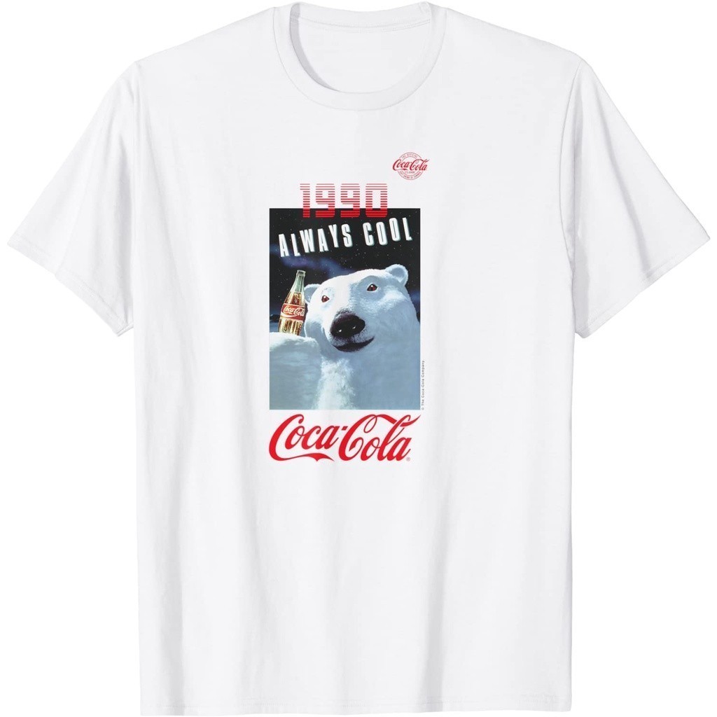 Baju Kaos Coca Cola Always Cool Coke Bear T-Shirt Premium Cotton Combed 24s Original 100% | Pinky Pr