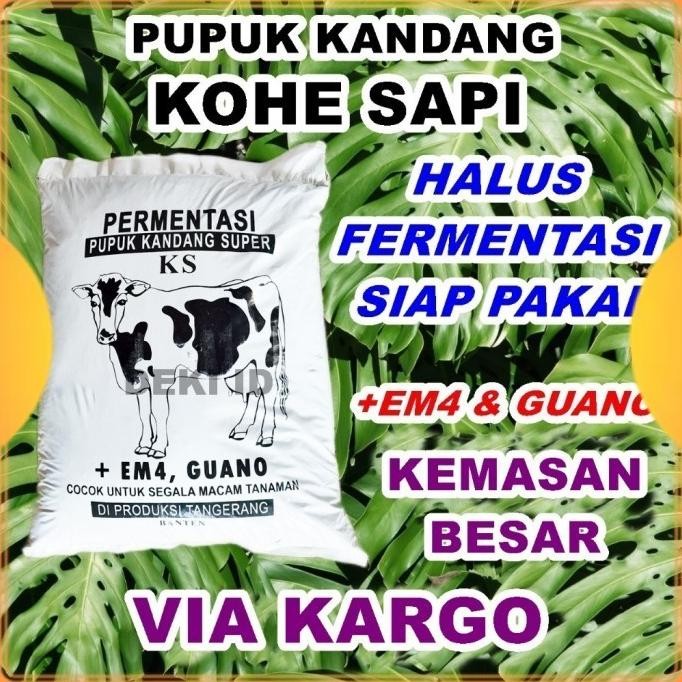 

Terlaris Pupuk Kandang Organik Kohe Sapi Besar Via Kargo Halus Fermentasi
