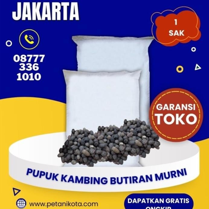 

Terlaris Pupuk Kandang Kambing Karungan Murni Butiran Organik Tangerang