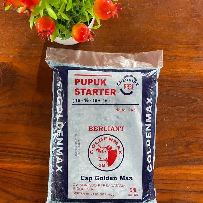 

Terlaris Pupuk Starter Npk 16 16 16 Goldenmax 1Kg