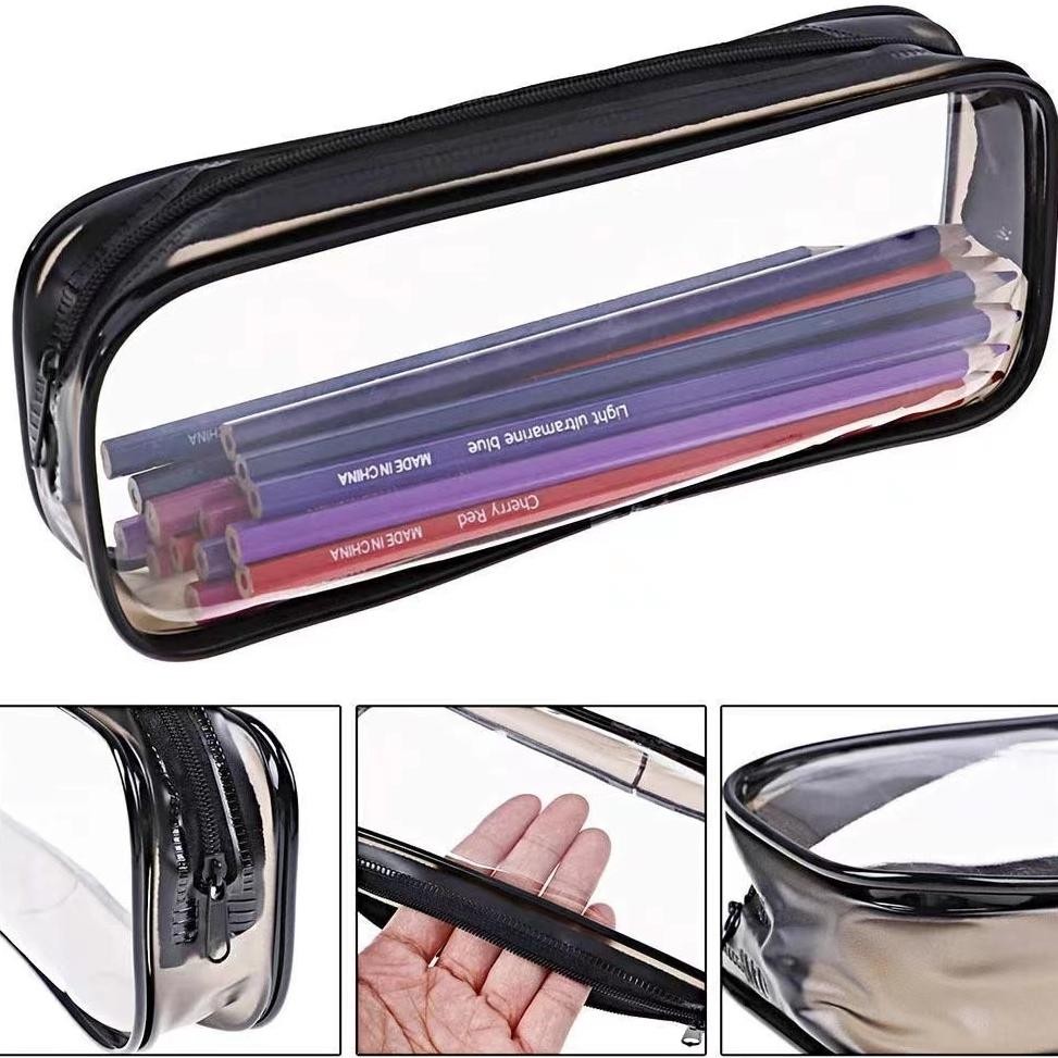 

Ready Tempat Pensil Transparan Pvc Kotak Pensil Lucu Korea Tas Kosmetik Kapasitas Besar Dengan Pouch Transparan Samoyed Cute Pencil Case Portable Pen Bag Multifungsi Simple Minimalis Aesthetic