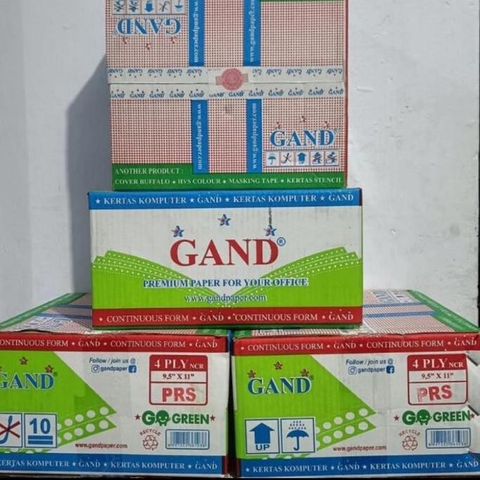 

TERBARU - continuous form 4 ply 9.5 x 11/2/bagi dua/PRS