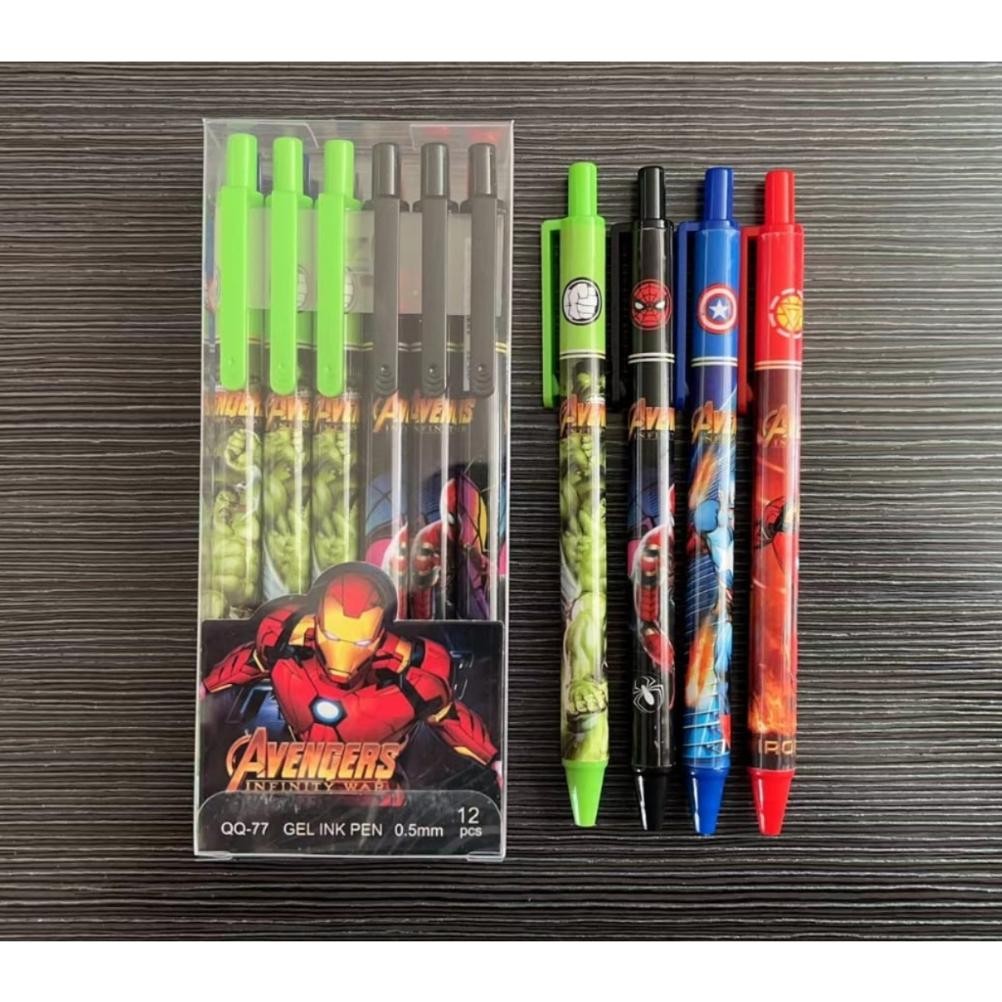 

Ready Pulpen Gel Klik Karakter Lucu Unik Isi 12 Pcs / Box